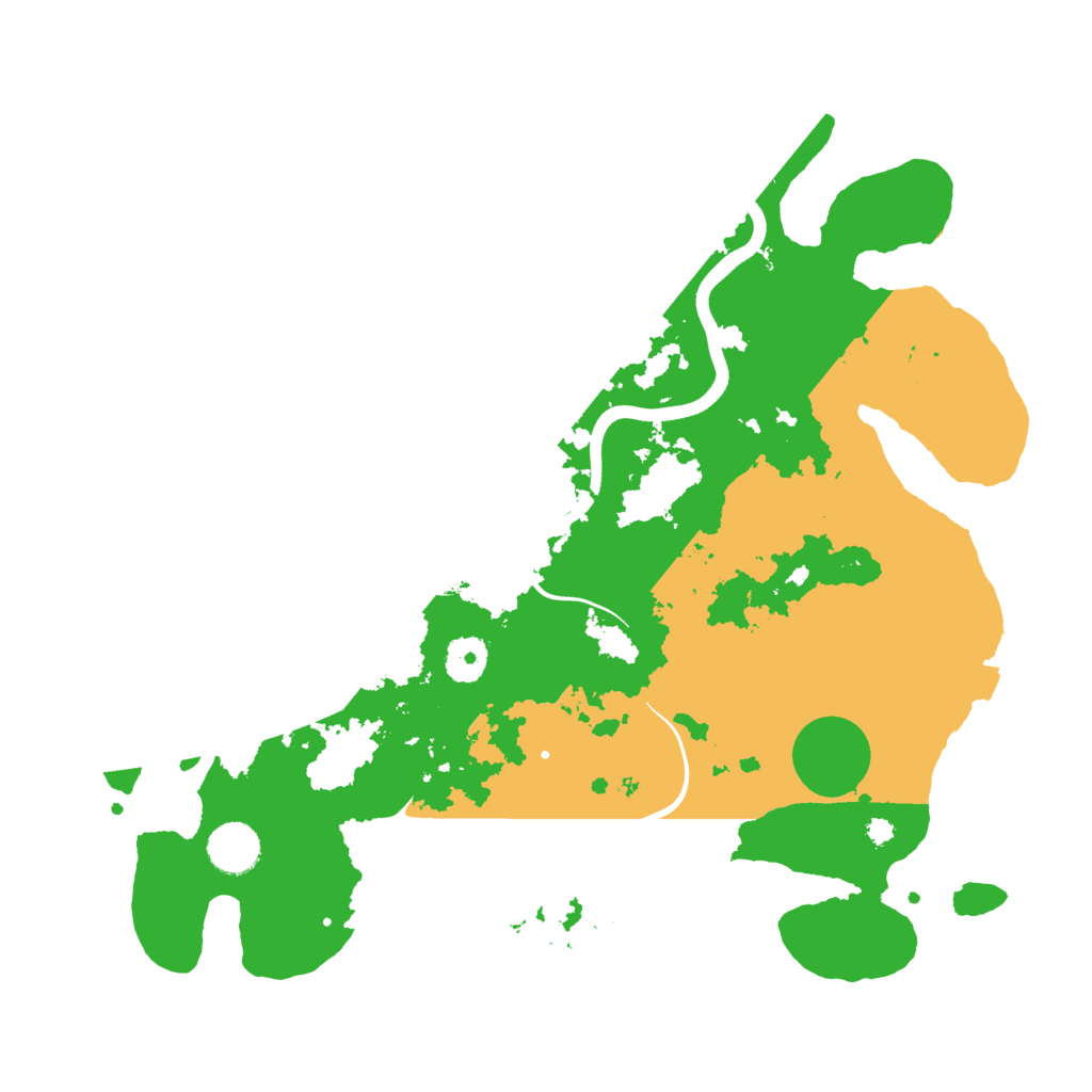 Biome Rust Map: Procedural Map, Size: 3700, Seed: 2483