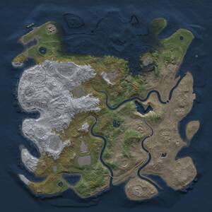 Thumbnail Rust Map: Procedural Map, Size: 4250, Seed: 658479602, 17 Monuments