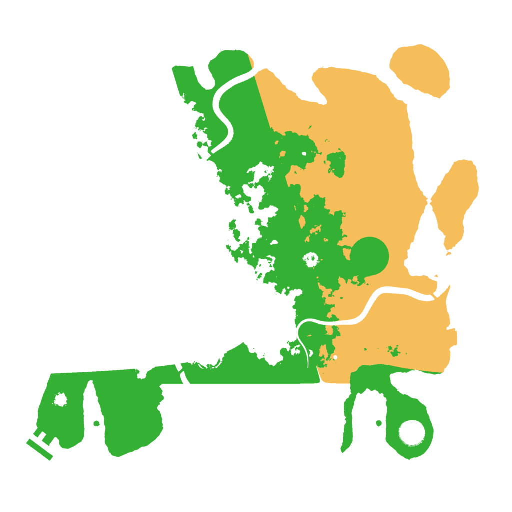 Biome Rust Map: Procedural Map, Size: 3500, Seed: 1244947091