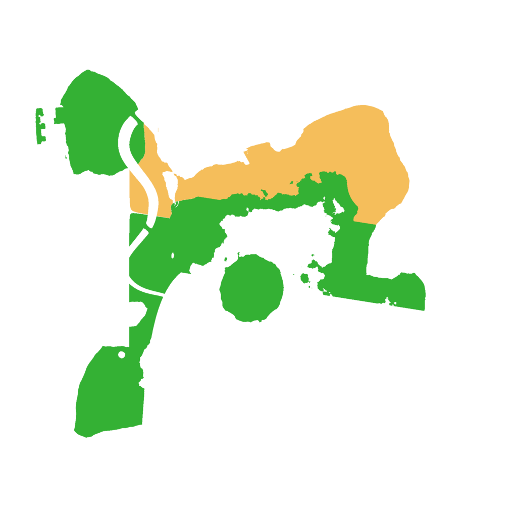 Biome Rust Map: Procedural Map, Size: 2200, Seed: 12342