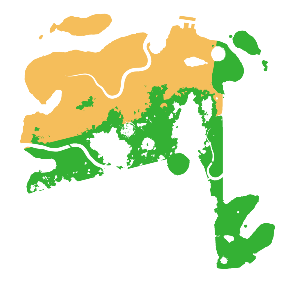 Biome Rust Map: Procedural Map, Size: 3700, Seed: 605197710
