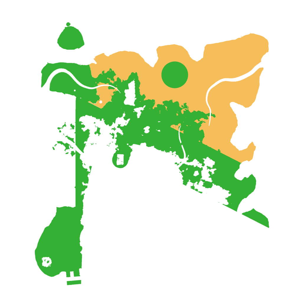 Biome Rust Map: Procedural Map, Size: 3000, Seed: 51849