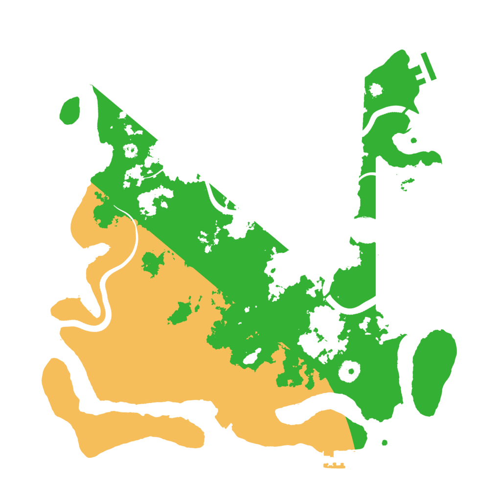 Biome Rust Map: Procedural Map, Size: 3500, Seed: 422485542