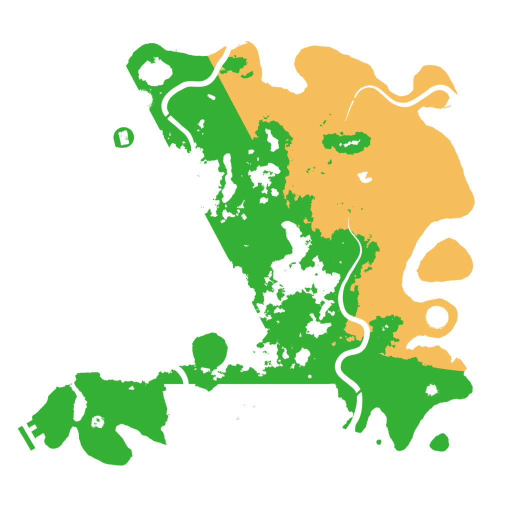 Biome Rust Map: Procedural Map, Size: 4000, Seed: 6967