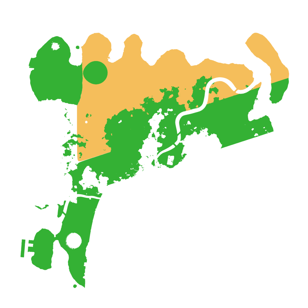 Biome Rust Map: Procedural Map, Size: 3500, Seed: 1195449662