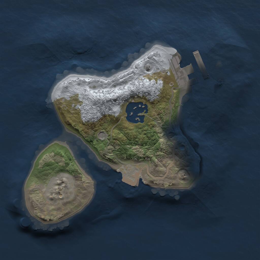 Rust Map: Procedural Map, Size: 1750, Seed: 541809695, 3 Monuments