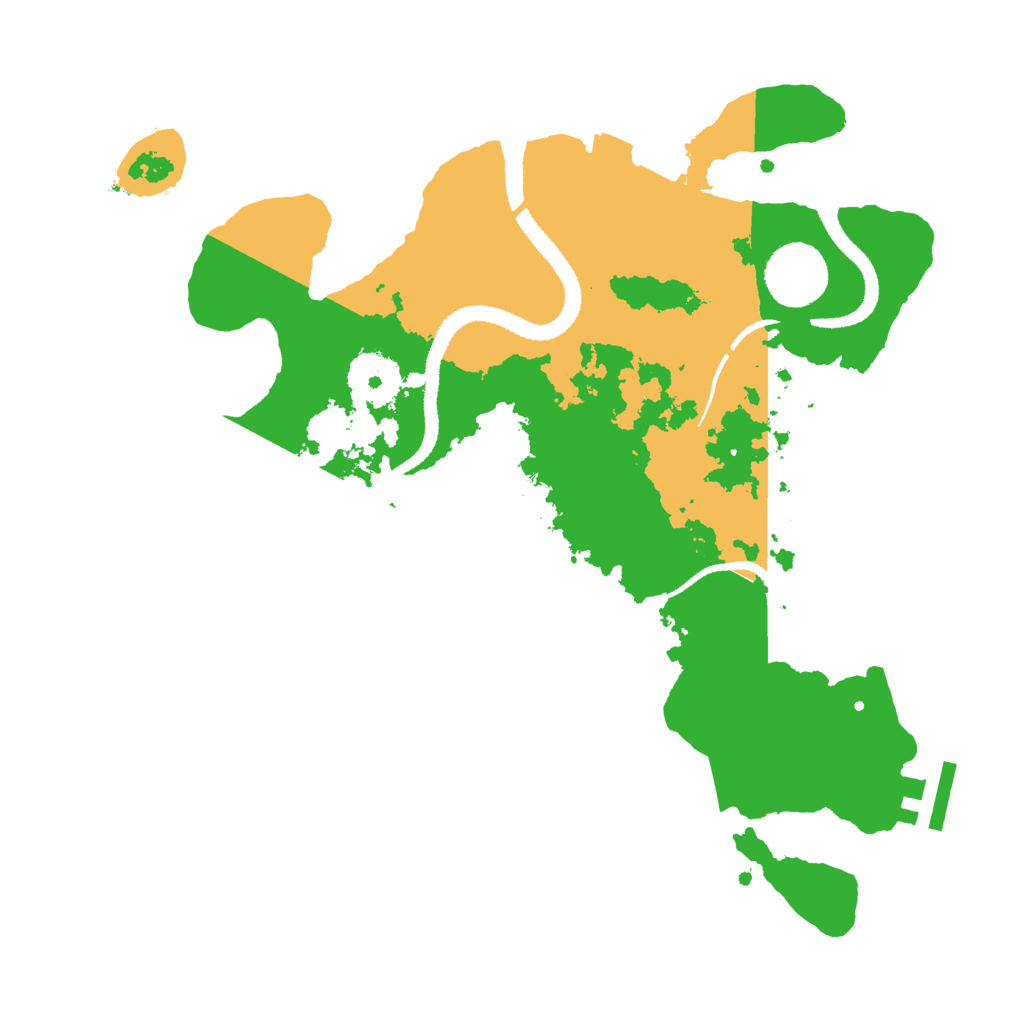 Biome Rust Map: Procedural Map, Size: 3000, Seed: 474086512
