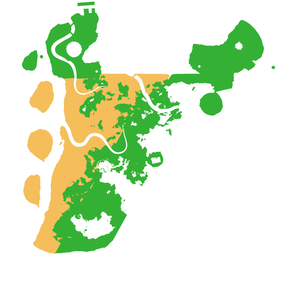 Biome Rust Map: Procedural Map, Size: 3500, Seed: 1160551662