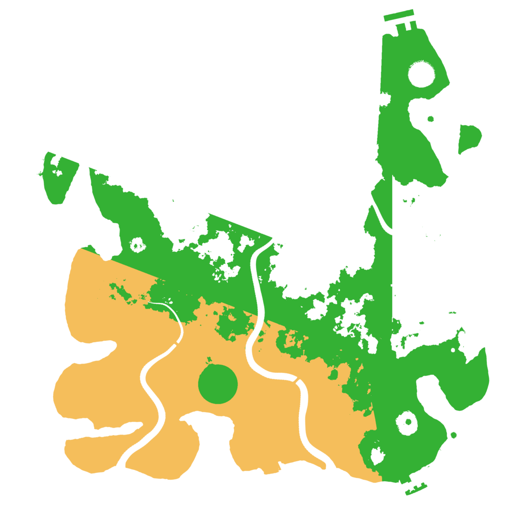Biome Rust Map: Procedural Map, Size: 3500, Seed: 65219722
