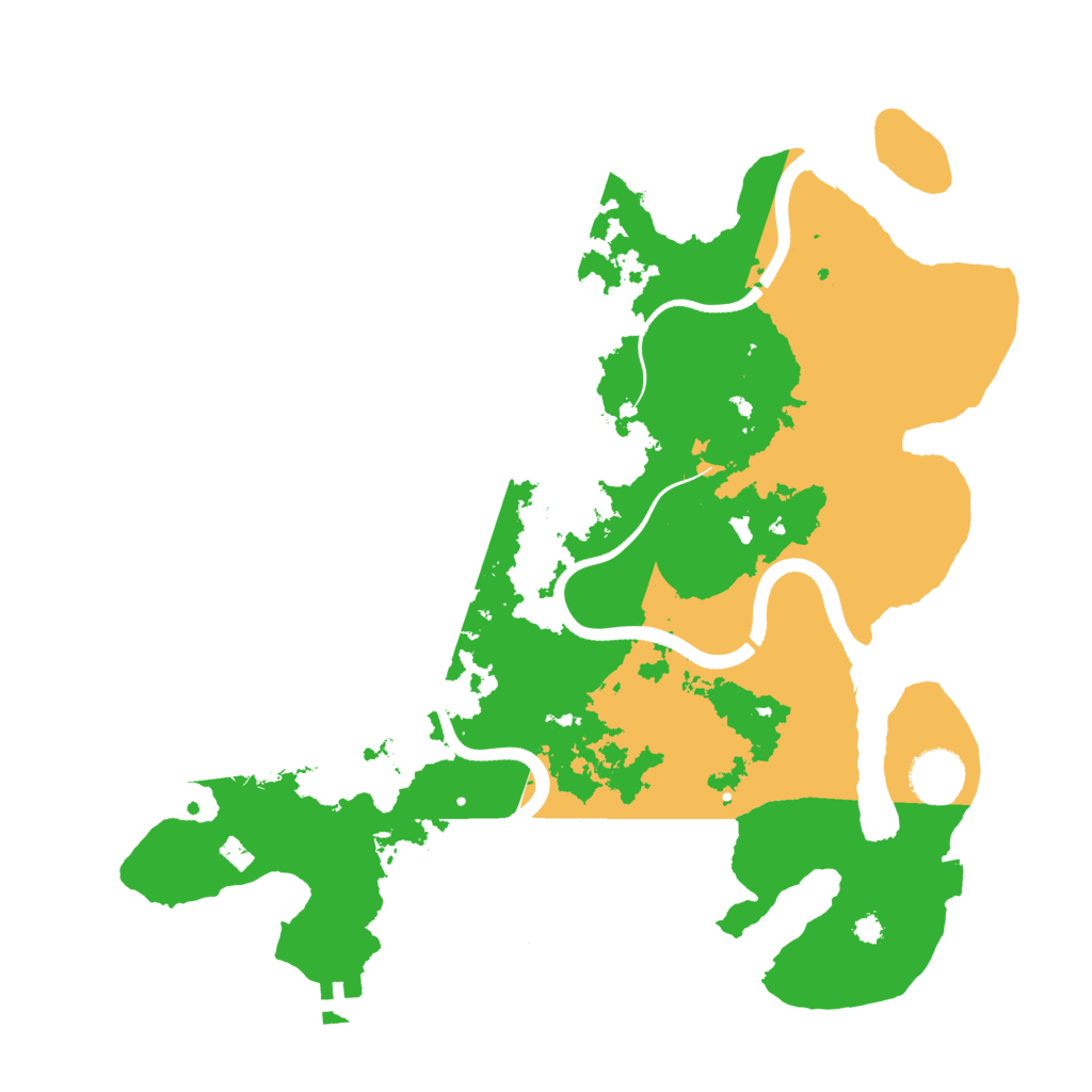 Biome Rust Map: Procedural Map, Size: 3500, Seed: 2026660546