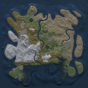 Thumbnail Rust Map: Procedural Map, Size: 3750, Seed: 1777723231, 15 Monuments