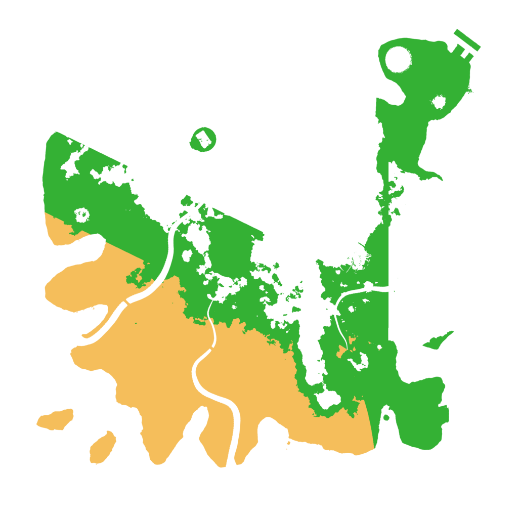 Biome Rust Map: Procedural Map, Size: 3500, Seed: 255353765
