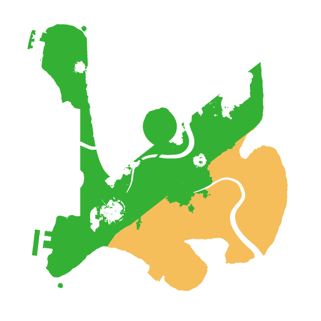 Biome Rust Map: Procedural Map, Size: 2500, Seed: 1597799111