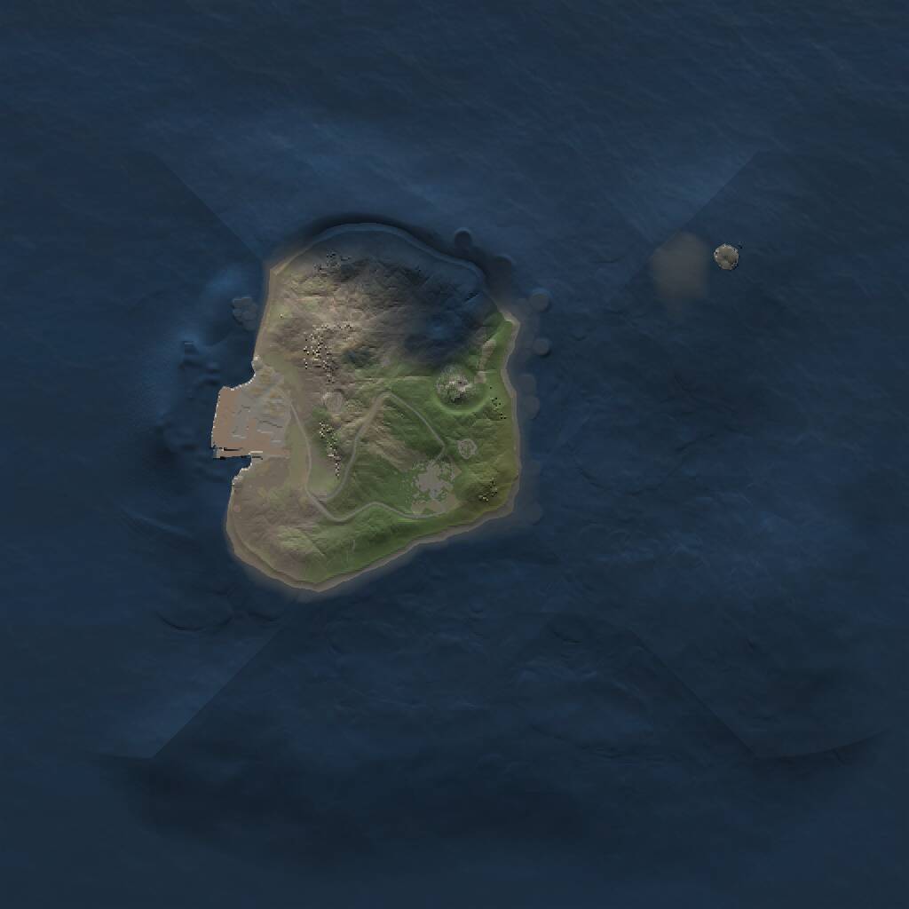Rust Map: Procedural Map, Size: 1500, Seed: 931769358, 1 Monuments