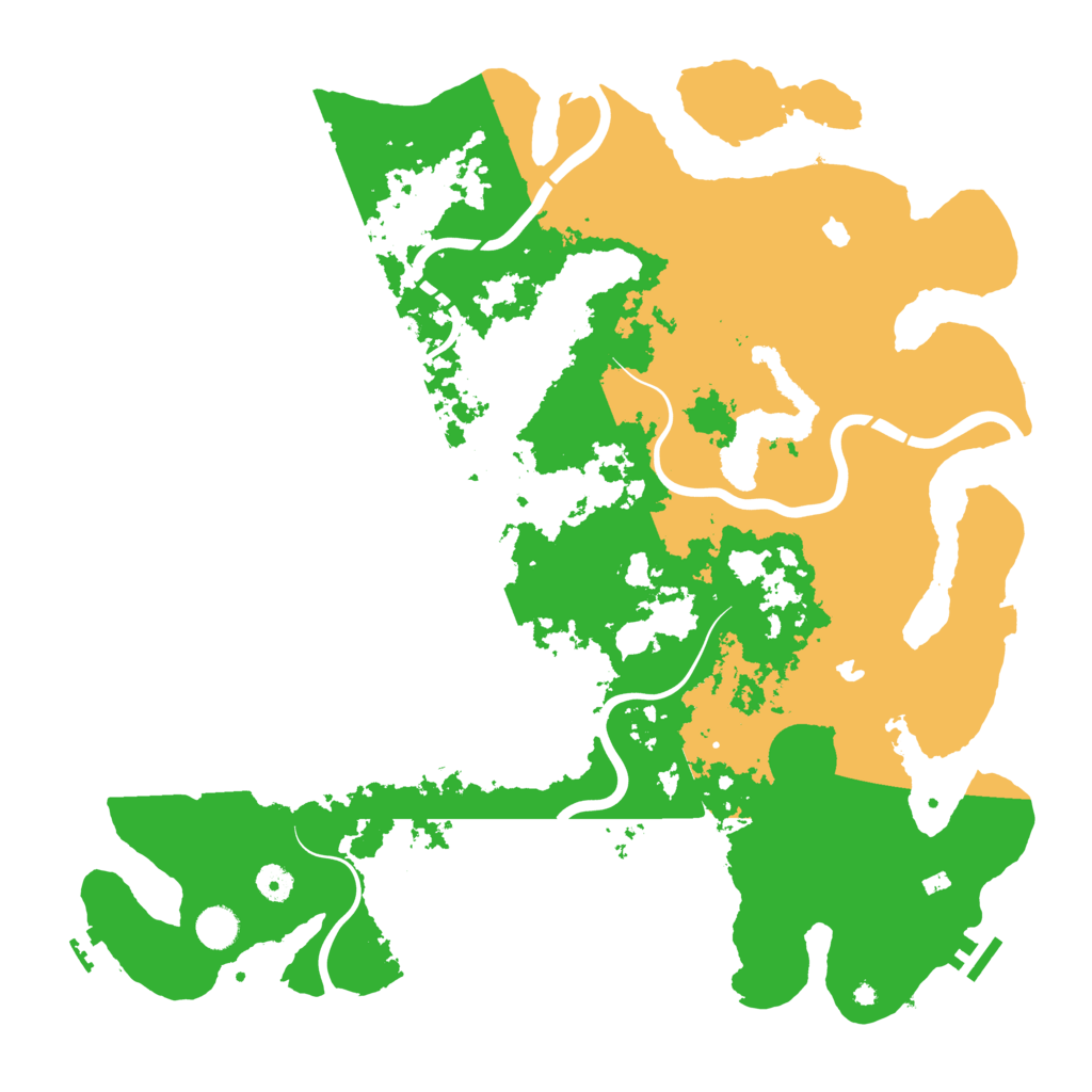 Biome Rust Map: Procedural Map, Size: 4500, Seed: 357562006