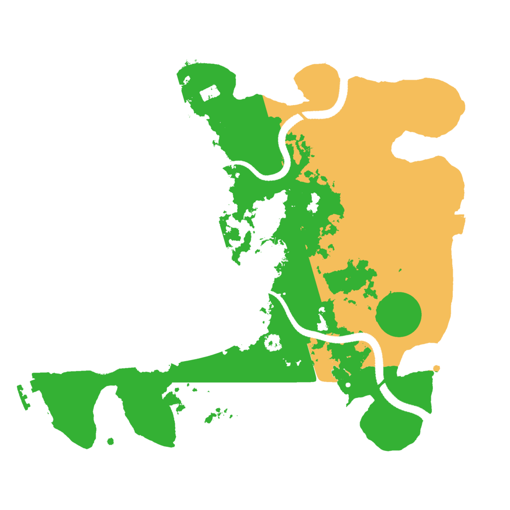 Biome Rust Map: Procedural Map, Size: 3000, Seed: 48785