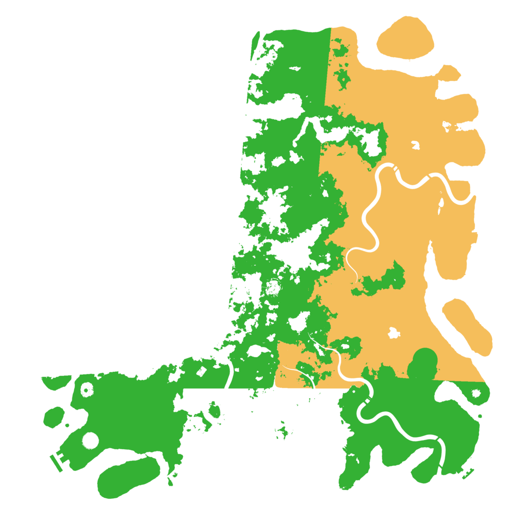 Biome Rust Map: Procedural Map, Size: 5500, Seed: 96537215
