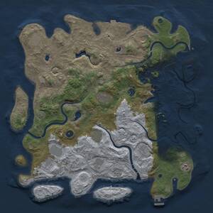 Thumbnail Rust Map: Procedural Map, Size: 4500, Seed: 12931, 17 Monuments