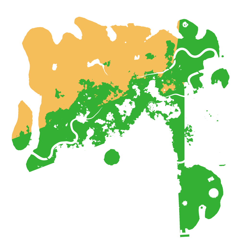 Biome Rust Map: Procedural Map, Size: 4500, Seed: 12931