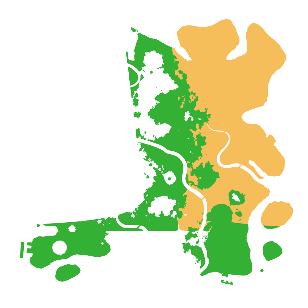 Biome Rust Map: Procedural Map, Size: 3800, Seed: 2091903491