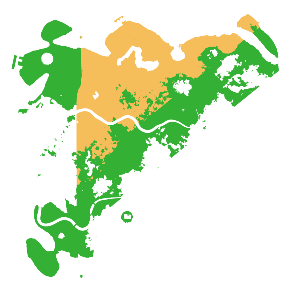 Biome Rust Map: Procedural Map, Size: 4500, Seed: 520796232