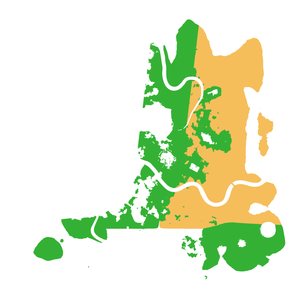 Biome Rust Map: Procedural Map, Size: 3500, Seed: 131704264