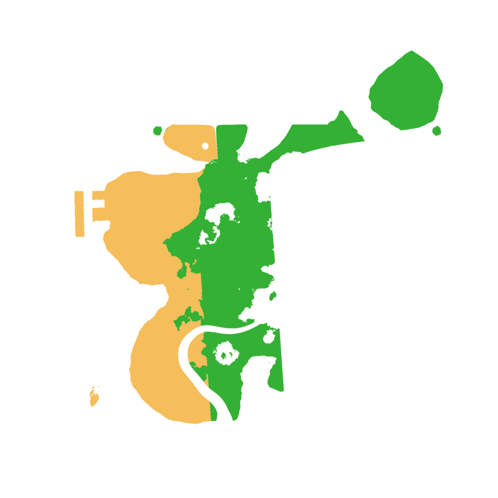 Biome Rust Map: Procedural Map, Size: 2200, Seed: 123423