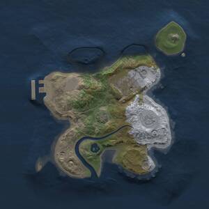 Thumbnail Rust Map: Procedural Map, Size: 2200, Seed: 123423, 6 Monuments