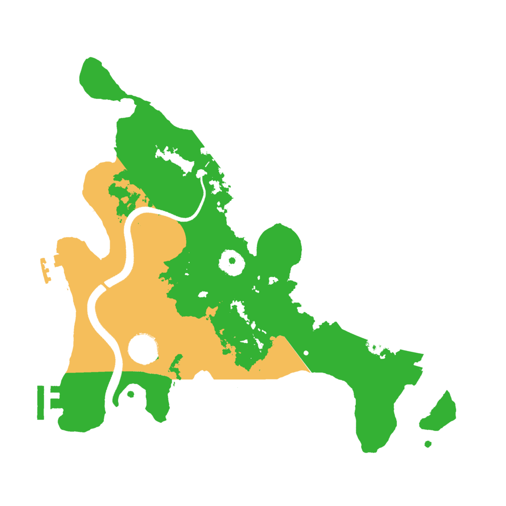 Biome Rust Map: Procedural Map, Size: 3000, Seed: 13055