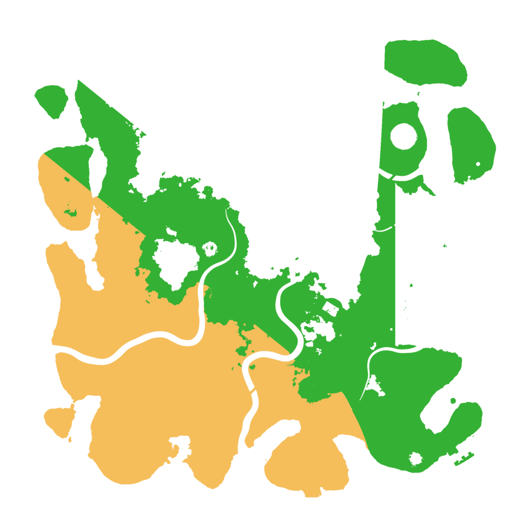 Biome Rust Map: Procedural Map, Size: 3700, Seed: 676767