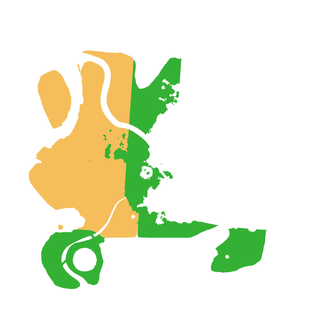 Biome Rust Map: Procedural Map, Size: 2500, Seed: 1868037831