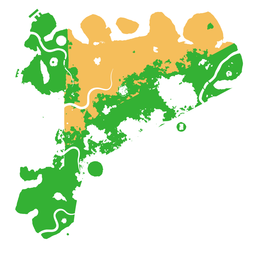 Biome Rust Map: Procedural Map, Size: 4500, Seed: 19981219