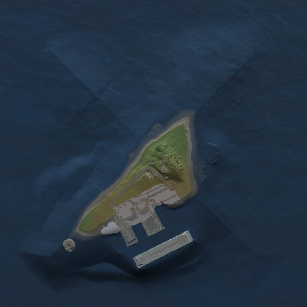 Rust Map: Procedural Map, Size: 1000, Seed: 13453, 2 Monuments