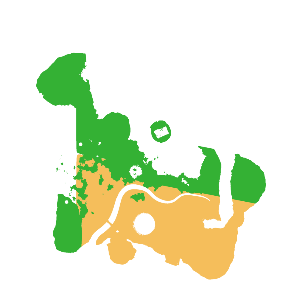 Biome Rust Map: Procedural Map, Size: 2500, Seed: 505454642