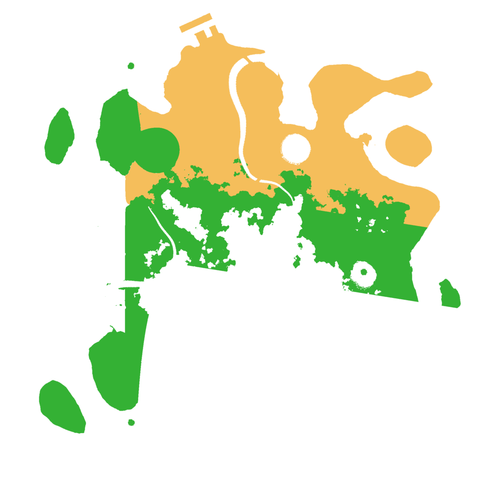 Biome Rust Map: Procedural Map, Size: 3000, Seed: 594671