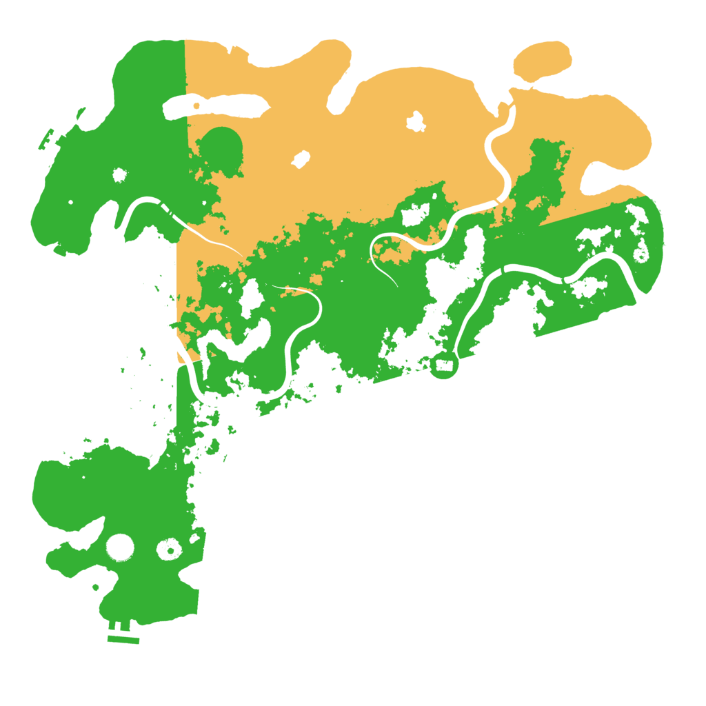 Biome Rust Map: Procedural Map, Size: 4500, Seed: 9981219