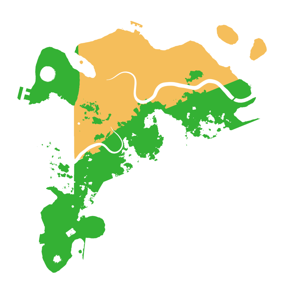 Biome Rust Map: Procedural Map, Size: 3500, Seed: 29694716