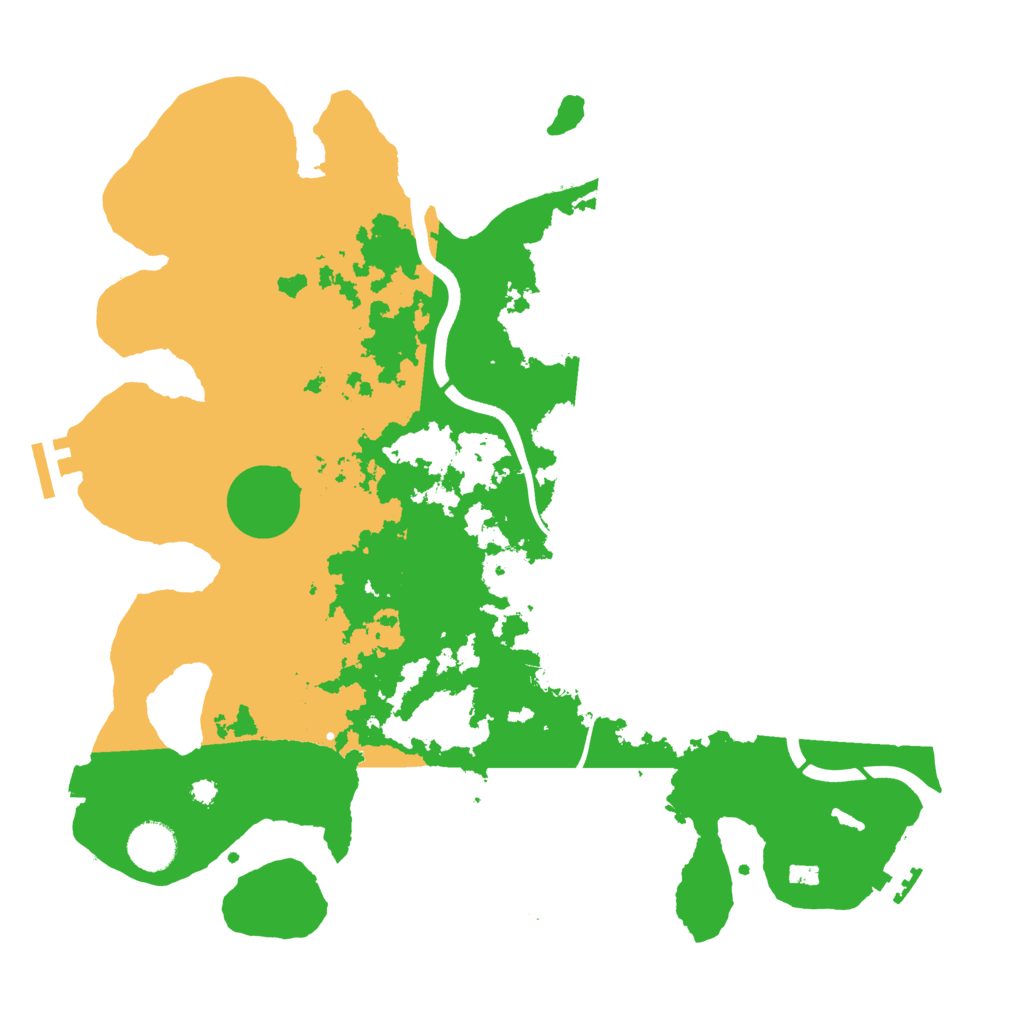 Biome Rust Map: Procedural Map, Size: 3700, Seed: 67438
