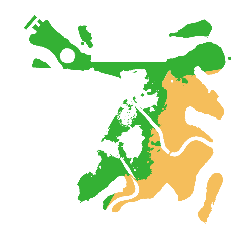 Biome Rust Map: Procedural Map, Size: 3000, Seed: 42097