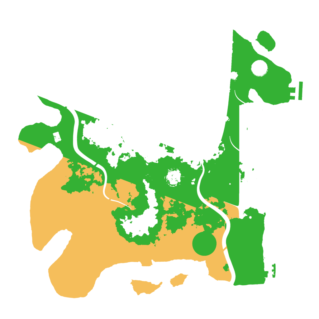 Biome Rust Map: Procedural Map, Size: 3500, Seed: 1326029496