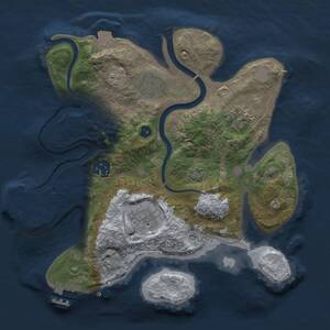 Thumbnail Rust Map: Procedural Map, Size: 2800, Seed: 1676380428, 10 Monuments