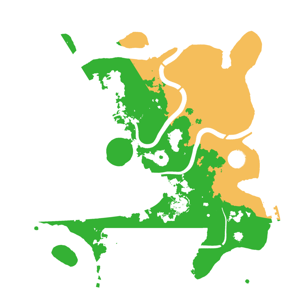 Biome Rust Map: Procedural Map, Size: 3000, Seed: 939765441