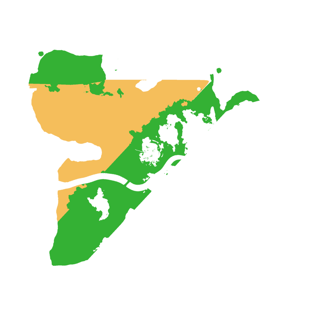 Biome Rust Map: Procedural Map, Size: 2500, Seed: 200173