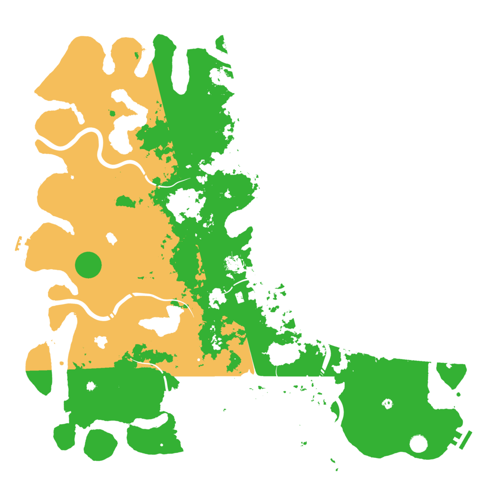 Biome Rust Map: Procedural Map, Size: 5000, Seed: 1544609745