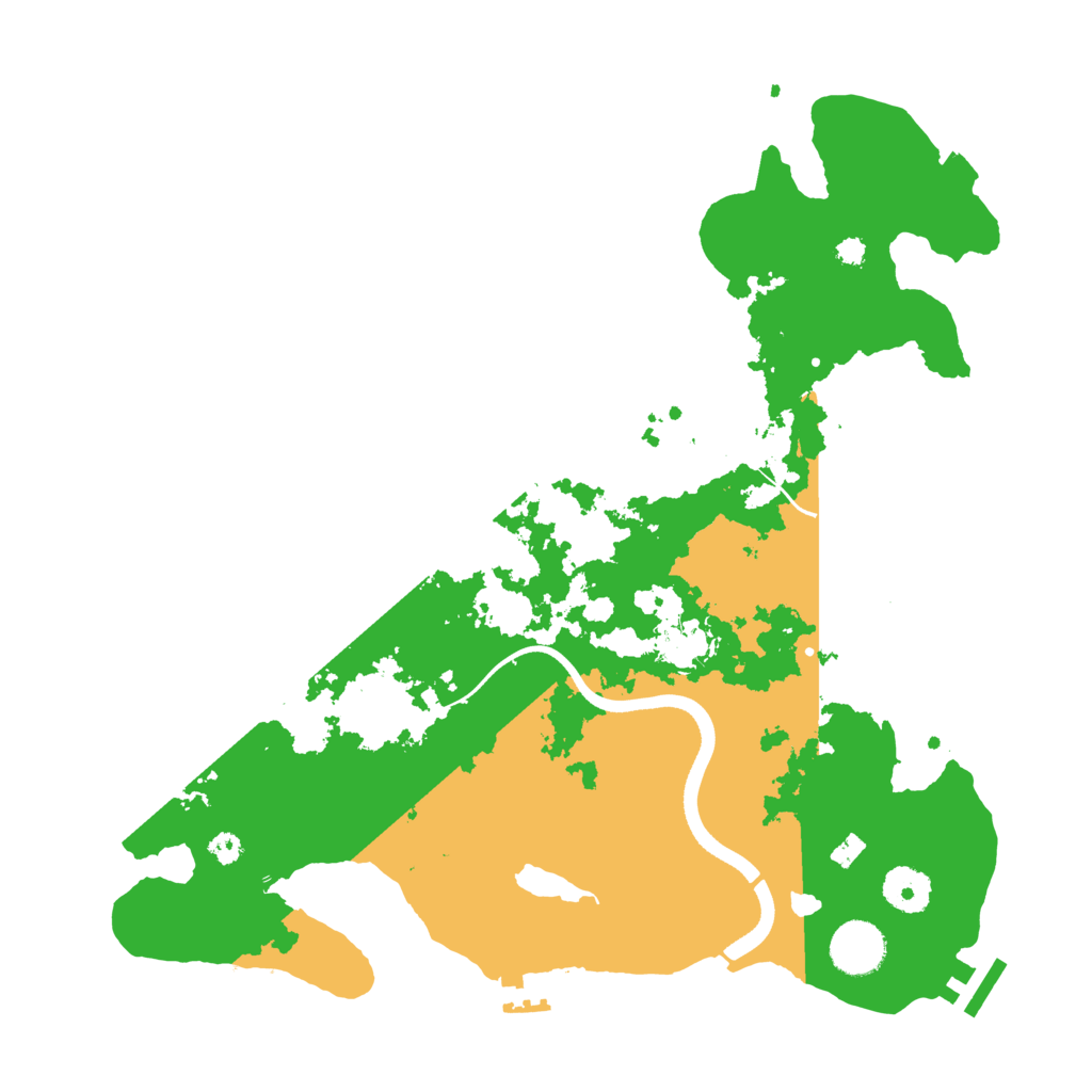 Biome Rust Map: Procedural Map, Size: 3500, Seed: 1996944183