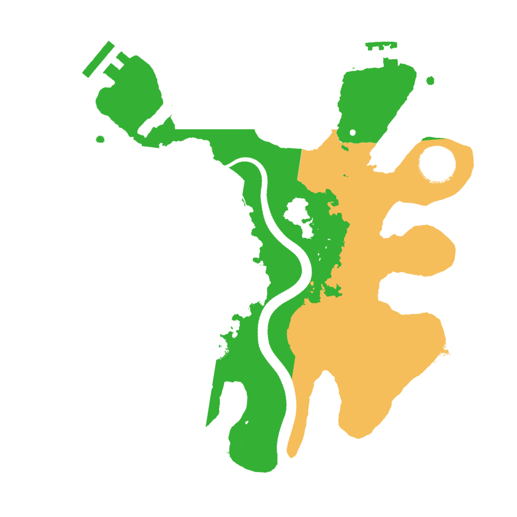 Biome Rust Map: Procedural Map, Size: 2500, Seed: 1388169736