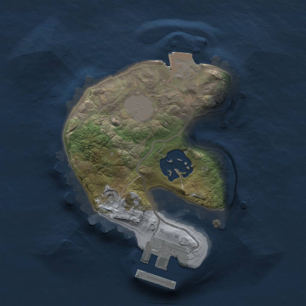 Rust Map: Procedural Map, Size: 1500, Seed: 824887775, 3 Monuments