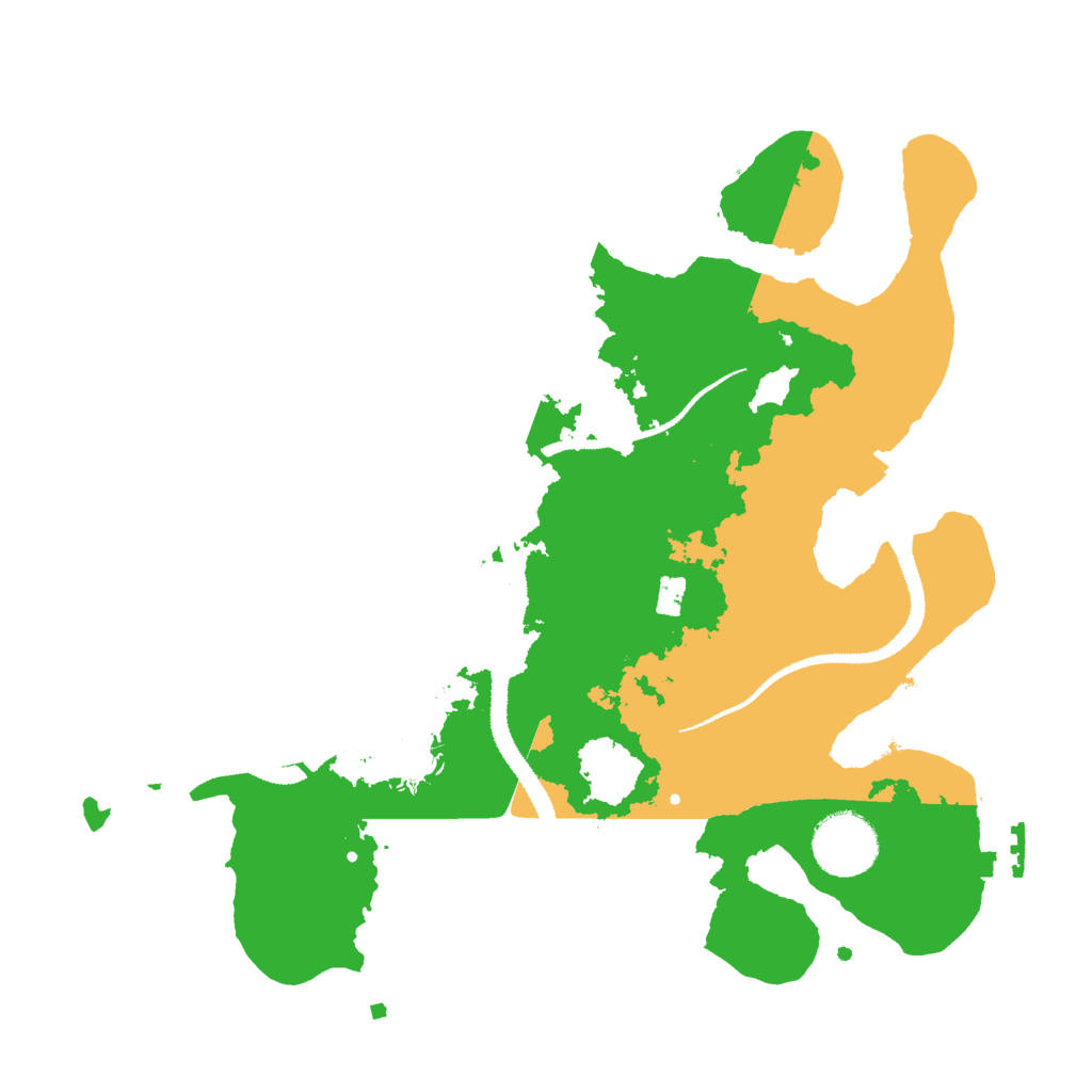 Biome Rust Map: Procedural Map, Size: 3000, Seed: 45789