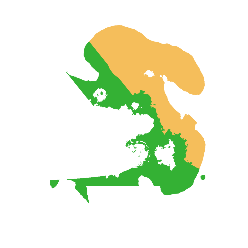Biome Rust Map: Procedural Map, Size: 2000, Seed: 1321111