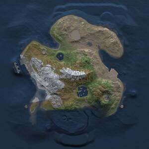 Thumbnail Rust Map: Procedural Map, Size: 2000, Seed: 1321111, 5 Monuments